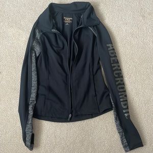 Abercrombie & Fitch, Size Medium, black zip up jacket
